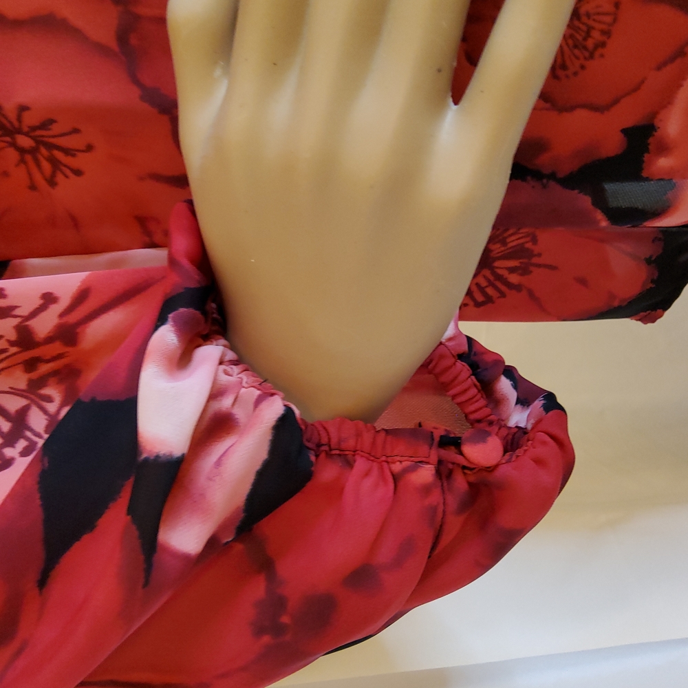 Ruffle Button Front Blouse - Picture 5 of 8